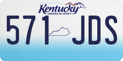 KY license plate 571JDS
