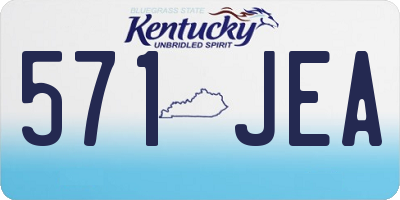 KY license plate 571JEA