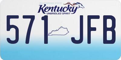KY license plate 571JFB