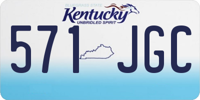 KY license plate 571JGC
