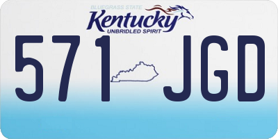 KY license plate 571JGD
