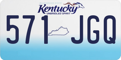 KY license plate 571JGQ