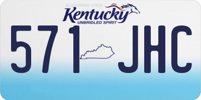 KY license plate 571JHC