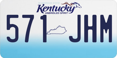 KY license plate 571JHM