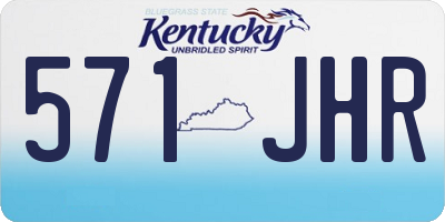 KY license plate 571JHR