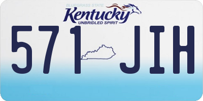 KY license plate 571JIH