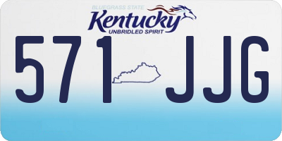 KY license plate 571JJG