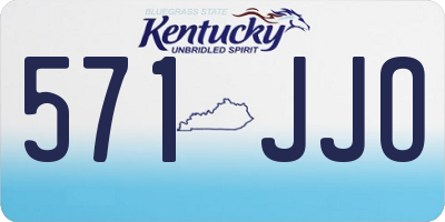 KY license plate 571JJO