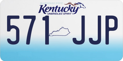 KY license plate 571JJP