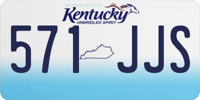 KY license plate 571JJS