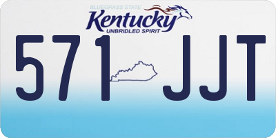 KY license plate 571JJT