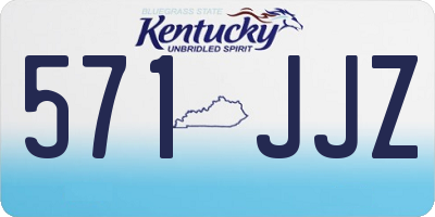 KY license plate 571JJZ
