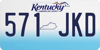 KY license plate 571JKD