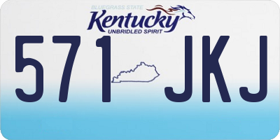 KY license plate 571JKJ