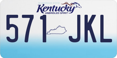 KY license plate 571JKL