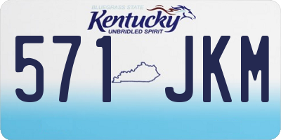 KY license plate 571JKM