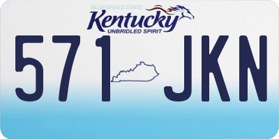 KY license plate 571JKN