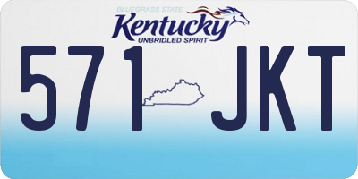 KY license plate 571JKT