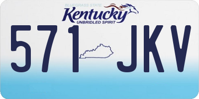 KY license plate 571JKV