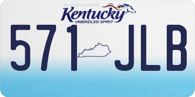 KY license plate 571JLB