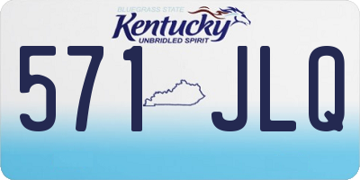 KY license plate 571JLQ