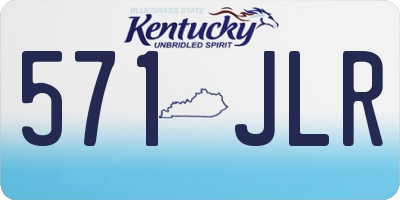 KY license plate 571JLR