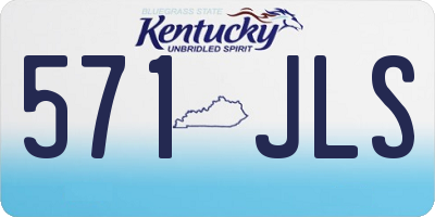 KY license plate 571JLS
