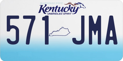 KY license plate 571JMA