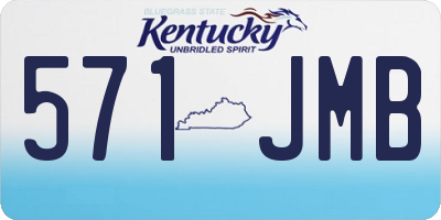 KY license plate 571JMB