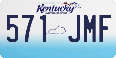 KY license plate 571JMF