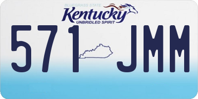 KY license plate 571JMM