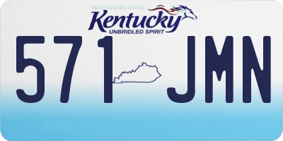 KY license plate 571JMN