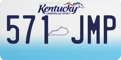 KY license plate 571JMP