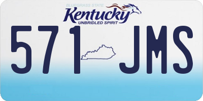 KY license plate 571JMS