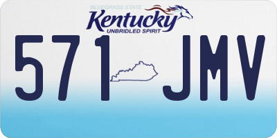 KY license plate 571JMV