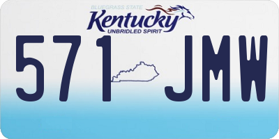 KY license plate 571JMW