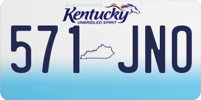 KY license plate 571JNO