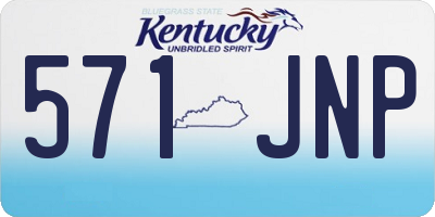 KY license plate 571JNP