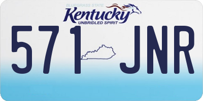 KY license plate 571JNR
