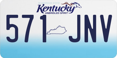 KY license plate 571JNV