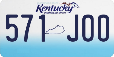 KY license plate 571JOO