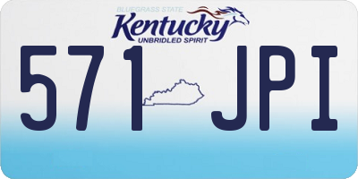 KY license plate 571JPI