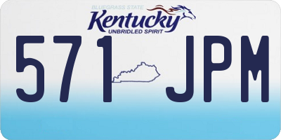 KY license plate 571JPM
