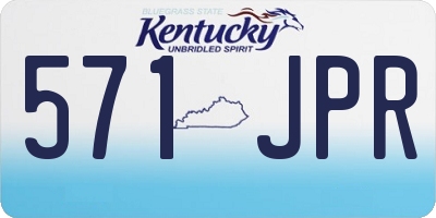 KY license plate 571JPR