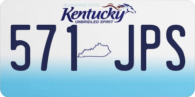 KY license plate 571JPS