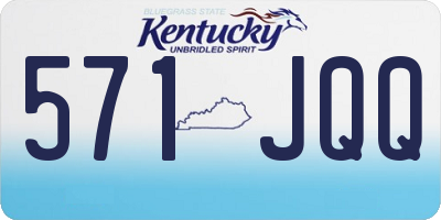 KY license plate 571JQQ