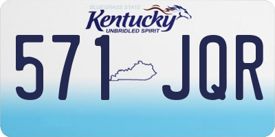 KY license plate 571JQR