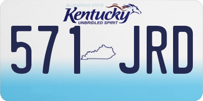 KY license plate 571JRD