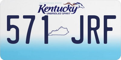 KY license plate 571JRF