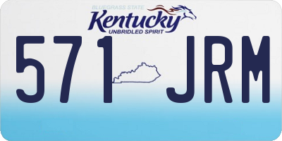 KY license plate 571JRM